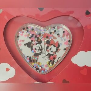 Loungefly Disney Mickey & Minnie Valentines Confetti Heart Globe Pin LE 1000